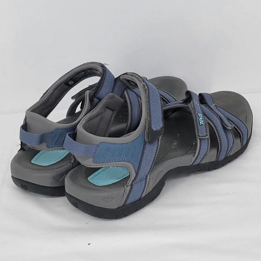 Teva Tirra Blue Grey Strappy Athletic Hiking Water Sandals 4266 Womens 10